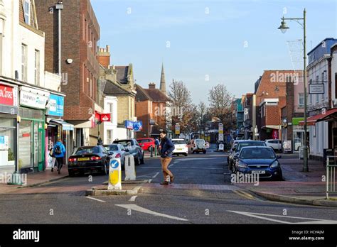 Egham town centre and high street Surrey Stock Photo - Alamy