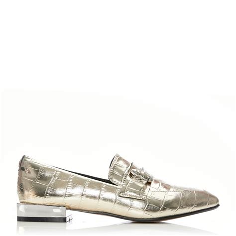 Francois Gold Croc - Shoes from Moda in Pelle UK