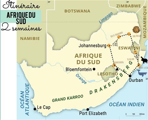 itineraire afrique du sud – afrique du sud tourisme – G4G5