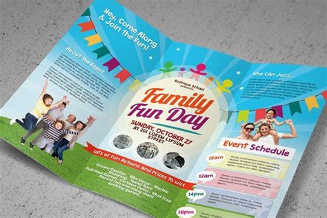 Family Fun Day Trifold Brochures | Family fun day, Family fun, Fun