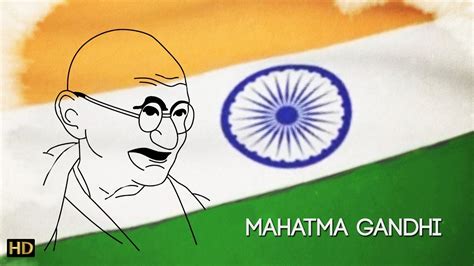 Easy Mahatma Gandhi Drawing for Kids | Kids Learning Video | Shemaroo ...