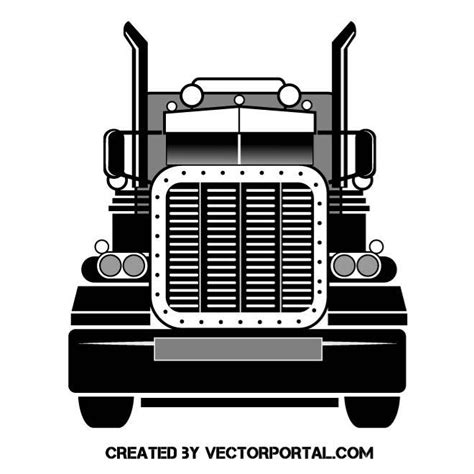 Truck Front Vector