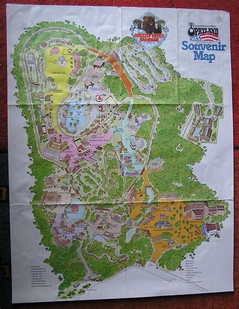 OPRYLAND USA LARGE 76*58 cm VINTAGE MAP POSTER | Vintage map, Map ...