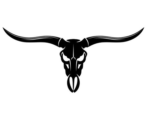 Longhorn Skull Vector at Vectorified.com | Collection of Longhorn Skull ...