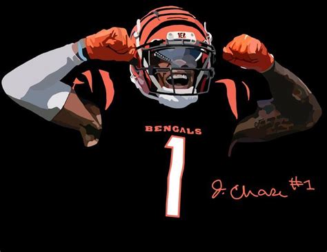 Ja'Marr Chase background/design | Cincinnati bengals football, Bengals football, Bengals