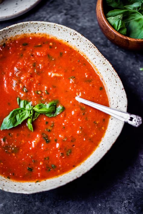 Homemade Roasted Tomato Basil Soup | Myrna | Copy Me That