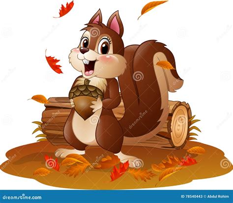 Squirrel, Funny Cartoon Character Cartoon Vector | CartoonDealer.com ...