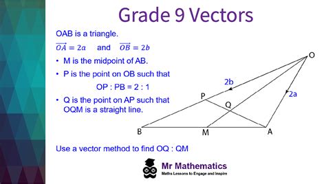 Grade 9 Vector Problems - Mr-Mathematics.com