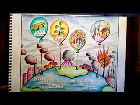 Environment day poster/ Air pollution poster or Air pollution drawing ...