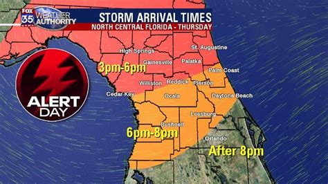 FOX 35 Severe Weather Alert Day Thursday: Severe storms shift south as ...