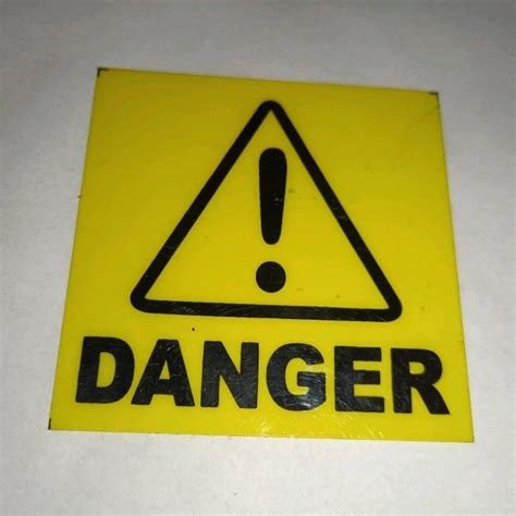 PVC Danger Label at Rs 3/piece | PVC Label in Tronica City | ID ...