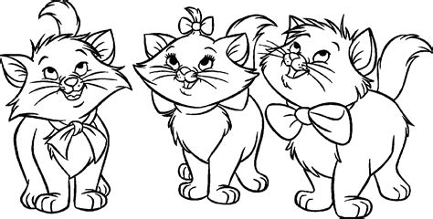 Gambar Coloring Pages Cats Kittens Free Printable di Rebanas - Rebanas