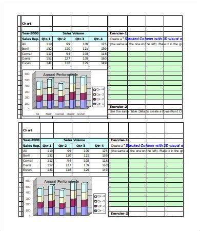 Stacked Bar Chart Excel - 4 Free Excel Documents Download