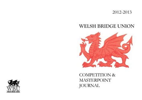 access the journal online here - Welsh Bridge Union