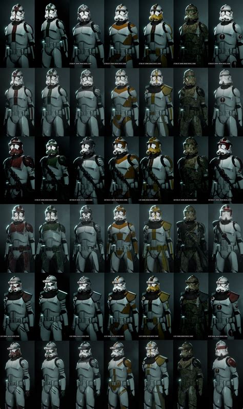 All changes to clone legion skins that were in-game before The Chosen ...