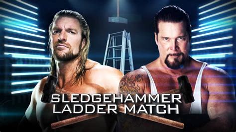 WWE TLC: Triple H vs. Kevin Nash (Sledgehammer Ladder Match) - YouTube