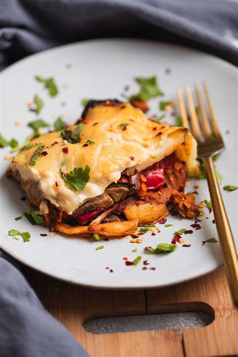 Vegan Moussaka With Lentils | Earth of Maria
