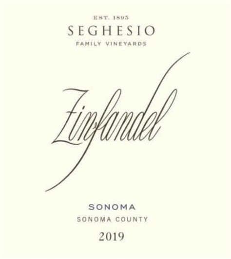 Seghesio Sonoma Zinfandel 2019 | Wine.com