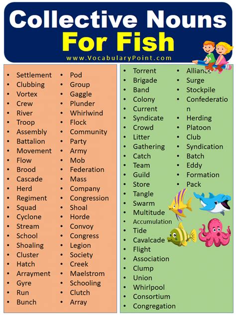 Collective Nouns For Fish (With Meaning and Examples) in 2023 ...