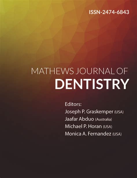 Author Guidelines | Dentistry Open Access Journals | Mathews ...