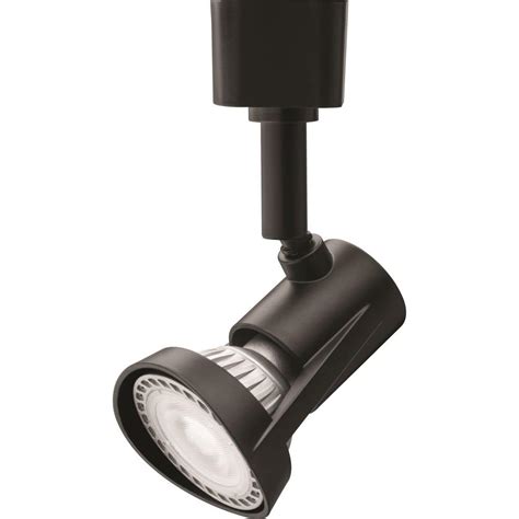 Lithonia Lighting 1-Light Black LED Track Lighting Head-LTHFLT MR16GU10 ...