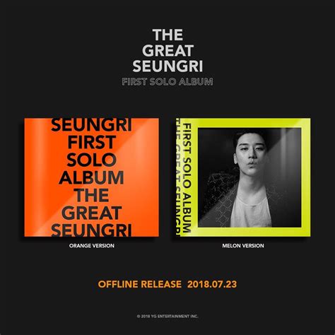 [K-POP] 승리(SEUNGRI) 1st Solo Album [The Great Seungri] ALBUM PREVIEW - Pantip