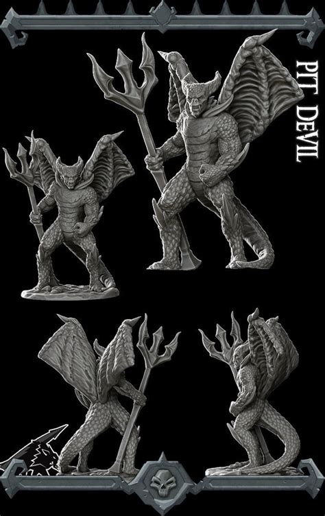 Pit Fiend Pit Devil Miniature for Tabletop Games Like D&D - Etsy