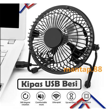 Jual Kipas Angin Usb Besi / Kipas Angin Portable Usb / Usb Mini fan ...