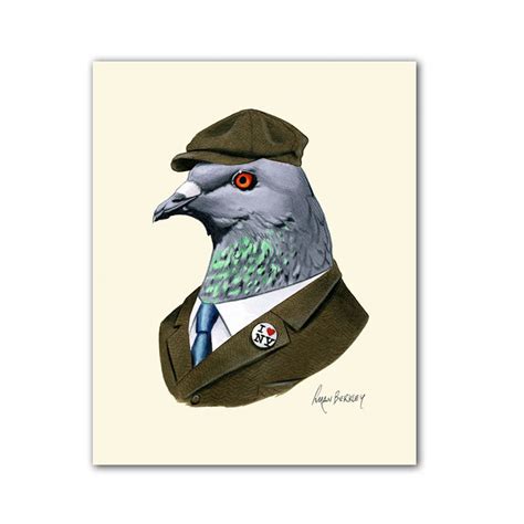 Pigeon Art Print - NYC Pigeon – Berkley Illustration