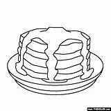 Free Printable Pancake Coloring Pages sketch template
