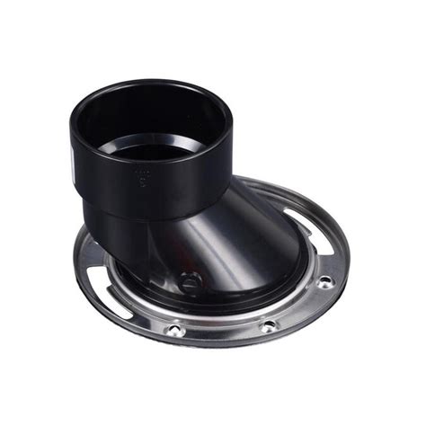 Oatey 3-4 in. ABS Offset Open Toilet Flange with Stainless Steel Ring ...