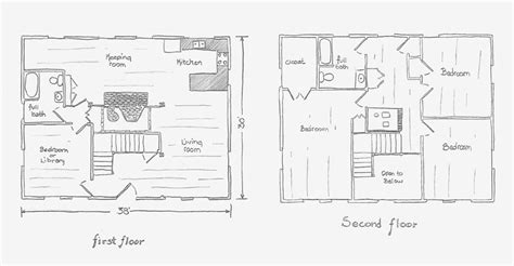 Early New England Homes Colonial Floor Plan | New england homes, House floor plans, House plans