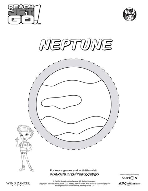 Planet Neptune Coloring Page | Kids Coloring… | PBS KIDS for Parents