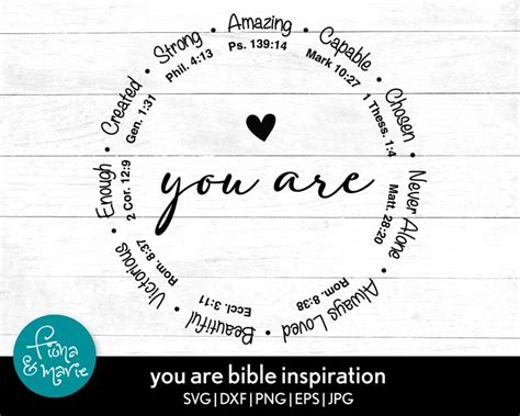 You Are Inspiration Bible Verse svg Inspirational svg | Etsy