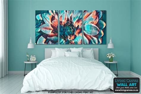 Modern Floral Print Set | Colourful Bedroom Wall Art