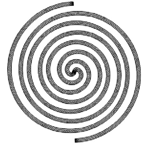 Meshed geometry of a double spiral wire. | Download Scientific Diagram