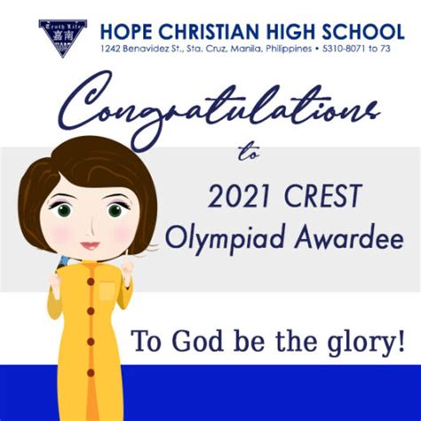 2021 CREST Olympiad – Hope Christian High School