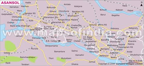 Asansol Map - India