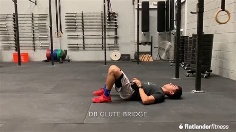 Dumbbell glute bridge demo - YouTube