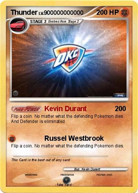 Pokémon Thunder 927 927 - Kevin Durant - My Pokemon Card