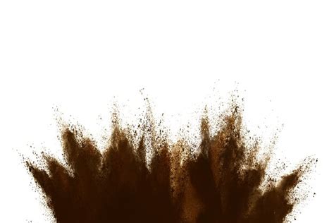 Premium Photo | Abstract brown powder explosion