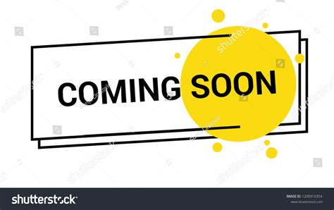 Coming Soon Sign Modern Vector Illustration Stock Vector (Royalty Free ...