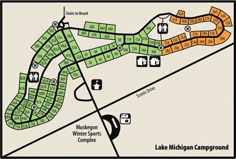 Muskegon & Duck Lake State Parksmaps & Area Guide - Shoreline With Regard To Muskegon State Park ...