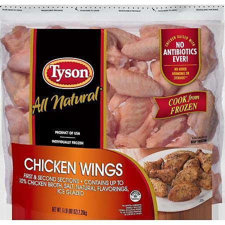 Tyson Raw Chicken Wings, Frozen (5 lbs.) - Sam's Club | Grocery foods ...