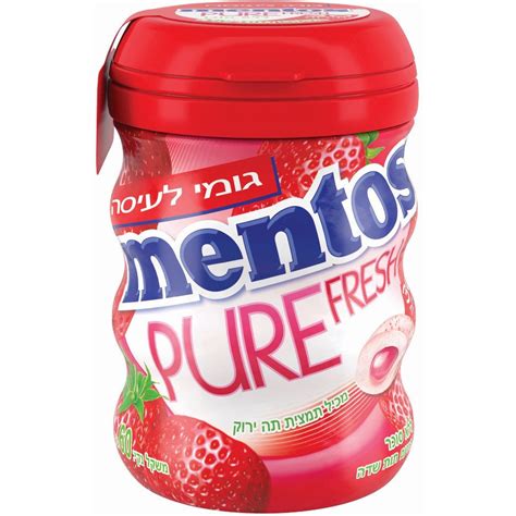 Mento Michelin Fresh Strawberry Gum 30pc - Bloom's Kosher