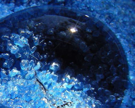 meniscus | A drop of water in the sun. The blue material is … | Flickr