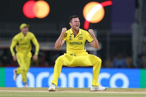 Josh Hazlewood goes into Batista mode with his celebrations ...