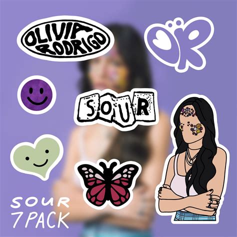 Olivia Rodrigo Sour Stickers For Sale Pegatinas Para Imprimir Gratis | The Best Porn Website