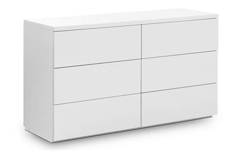 Monaco 6 Drawer White High Gloss Chest | Chest of Drawers at Elephant ...