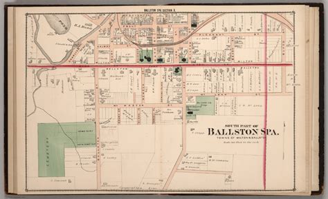 South Part of Ballston Spa, Saratoga County, New York. - David Rumsey Historical Map Collection